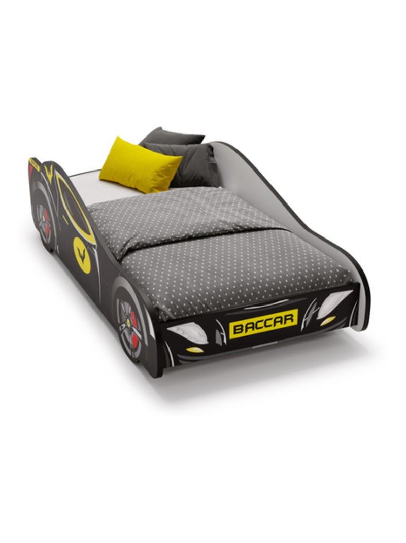 Pack Lit Voiture de course Batcar Noire 140 x 70 cm Noir Noir - Kiabi