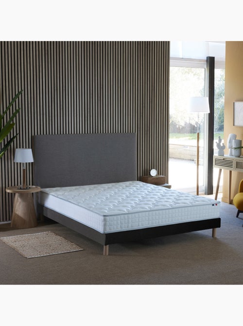 Pack literie ASTRE, matelas à ressorts et sommier en bois massif - 2x80 x 200 cm, Sommier - Noir - Kiabi