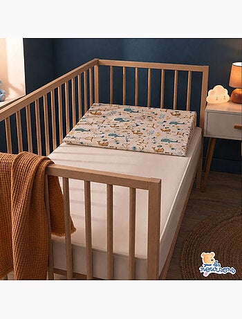 Pack matelas bébé 60x120 cm + plan incliné coton - confort souple et position idéale