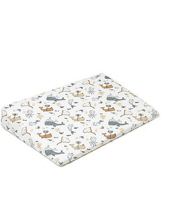 Pack Matelas Bébé 60x120 cm + Plan Incliné Coton Octopus - Confort Souple et Position Idéale