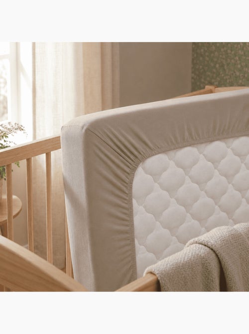 Pack Matelas Déhoussable Bamboo + Drap-Housse Imperméable Taupe - Kiabi Pack Matelas Déhoussable Bamboo + Drap-Housse Imperméable Taupe - Kiabi