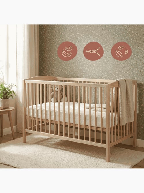 Pack Matelas Déhoussable Bamboo + Drap-Housse Imperméable Taupe - Kiabi Pack Matelas Déhoussable Bamboo + Drap-Housse Imperméable Taupe - Kiabi