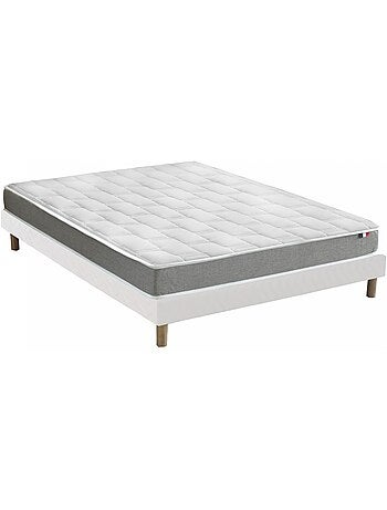Pack matelas mémoire de forme sommier couette oreillers 2x80x200