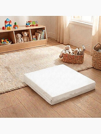 Pack Matelas Pliant 60x120 + Drap Housse Éponge - Idéal Voyage - Déhoussable et Sain