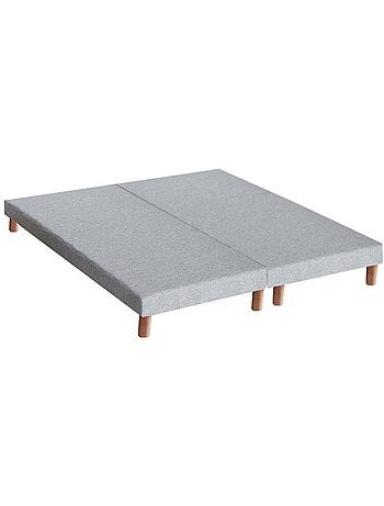 Pack matelas ressorts 7 zones sommier couette oreillers 2x90x200