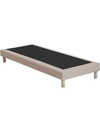 Pack matelas ressorts ASTRE, sommier, couette et oreillers français - Sommier - Gris
