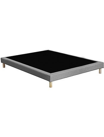 Pack matelas ressorts ASTRE, sommier, couette et oreillers français - Sommier - Gris