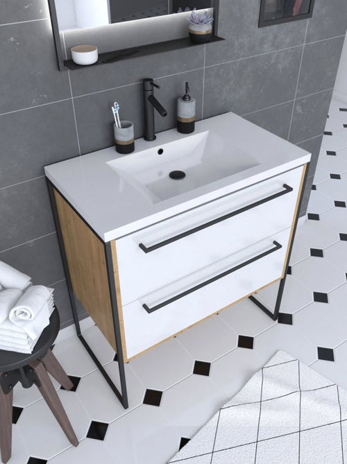 Pack meuble à tiroirs avec vasque en résine - Kiabi