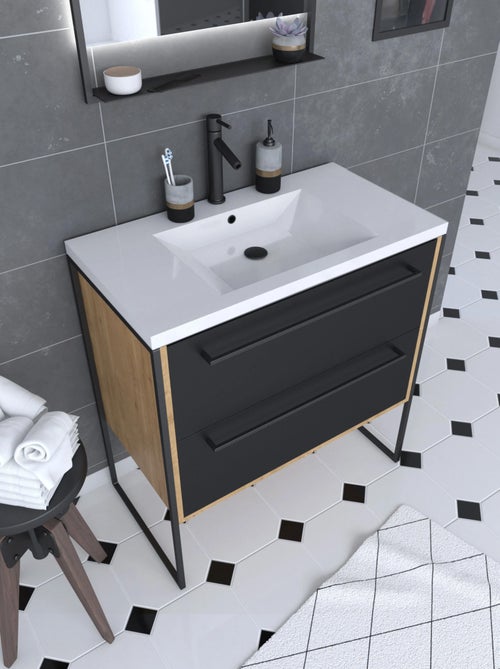Pack meuble à tiroirs avec vasque en résine - Kiabi