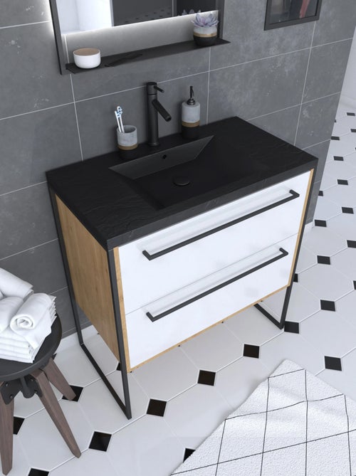 Pack meuble à tiroirs avec vasque en résine - Kiabi