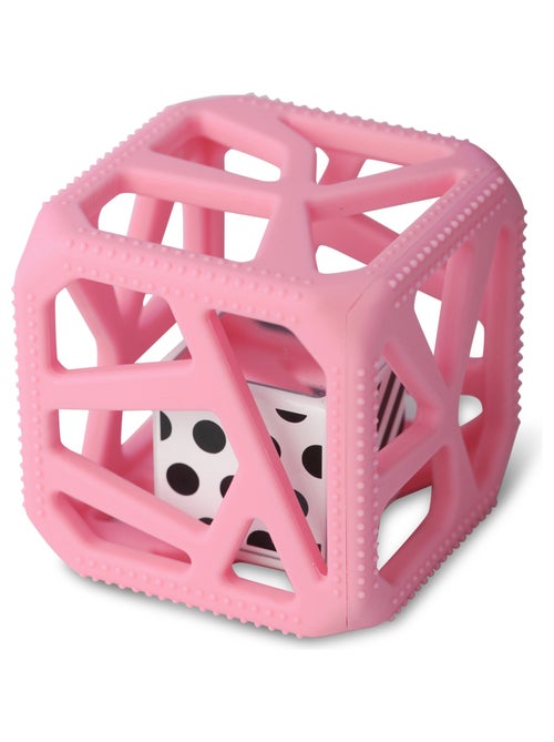 Pack mitaine de dentition et hochet cube de dentition - Rose - Kiabi