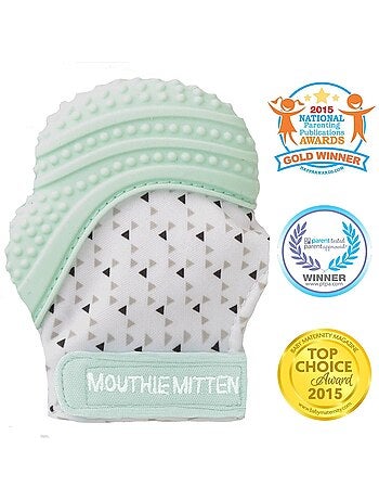 Pack mitaine de dentition et hochet cube de dentition - Vert