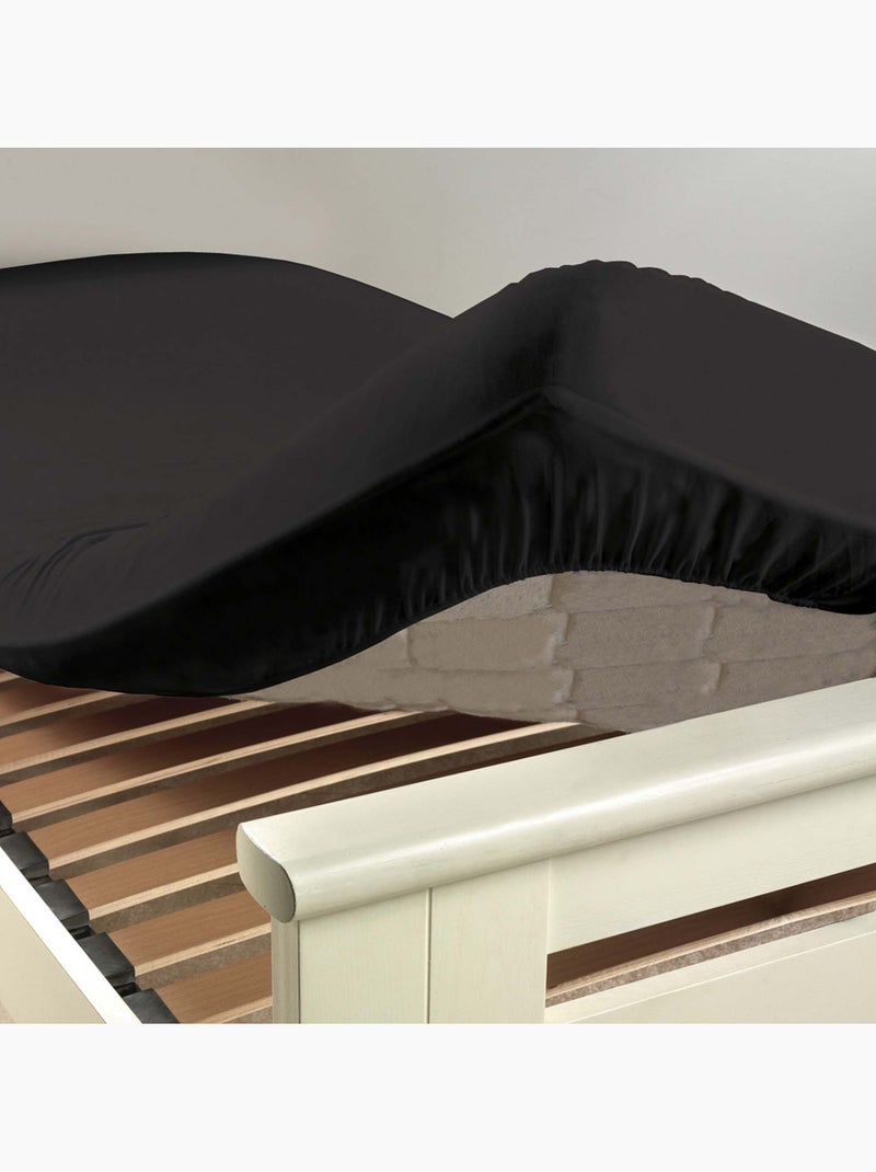 Pack parure de couette enfant 140x200 cm Porte bonheur + drap housse 90x190 Noir Noir - Kiabi
