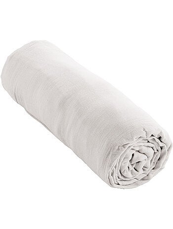 Pack parure de lit en gaze de coton + drap housse + 2 taies