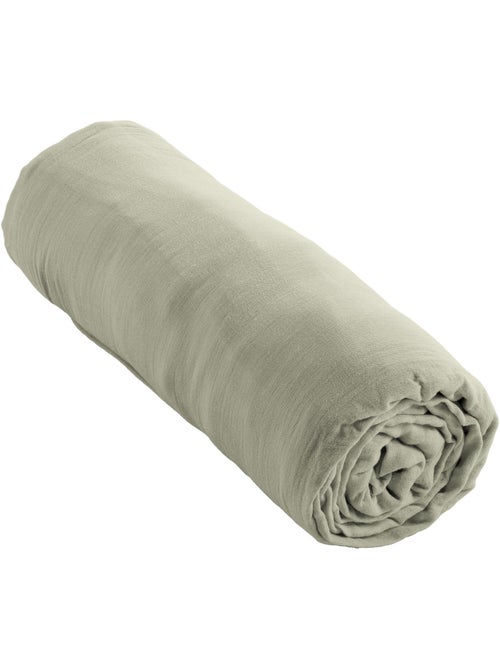Pack parure de lit en gaze de coton + drap housse + 2 taies - Kiabi Pack parure de lit en gaze de coton + drap housse + 2 taies - Kiabi