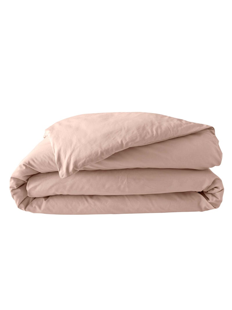 Pack Parure de Lit Percale Unie 78 Fils + Drap-Housse Nude - Kiabi