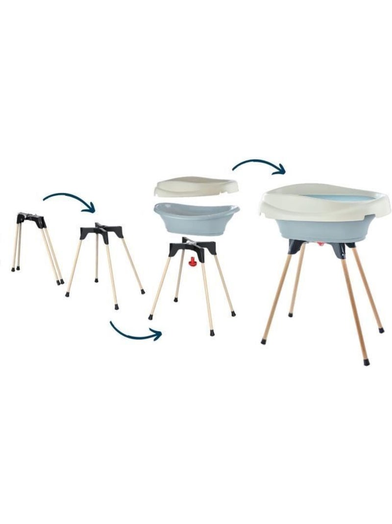 Pack plan à langer et baignoire - thermobaby - vasco - gris charme - 2 en 1 Gris - Kiabi