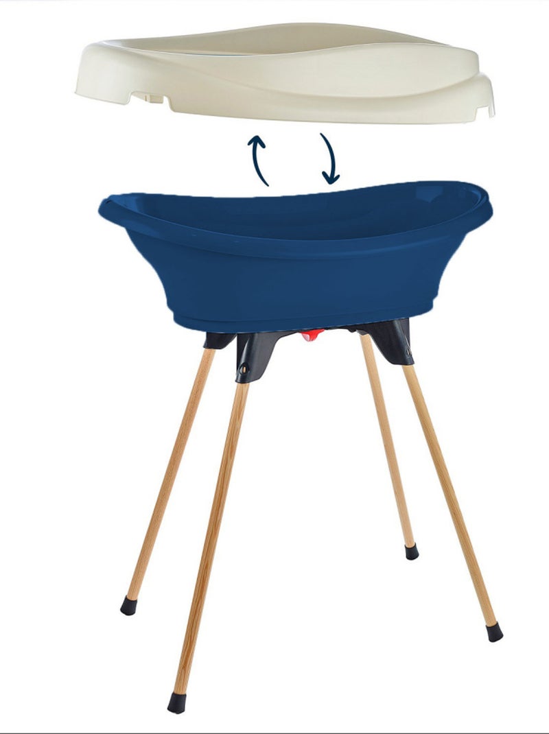 Pack plan à langer et baignoire VASCO Bleu foncé - Kiabi