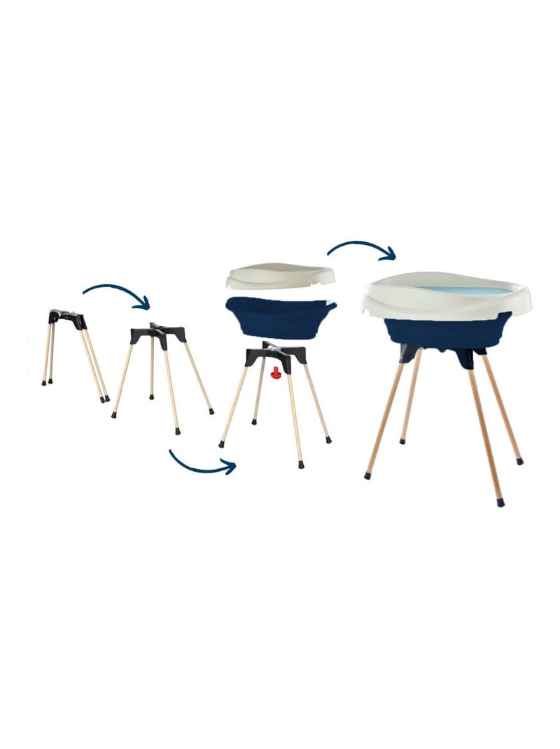 Pack plan à langer et baignoire VASCO Bleu foncé - Kiabi