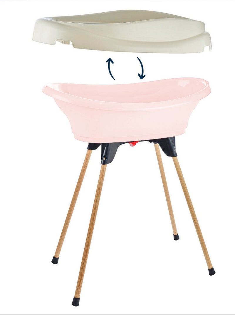 Pack plan à langer et baignoire VASCO Rose - Kiabi