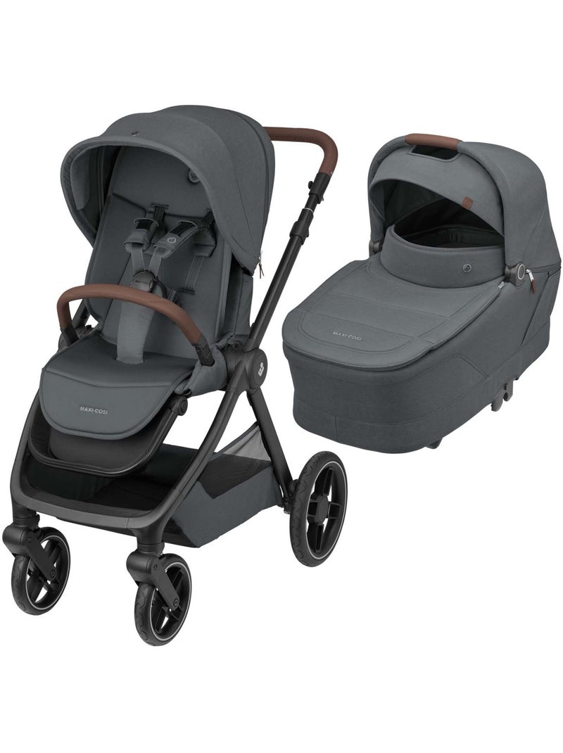 Pack Poussette Naissance Oxford+, Cosi Pebble 360 Pro 2, Embase FamilyFix 360 Pro Gris foncé - Kiabi