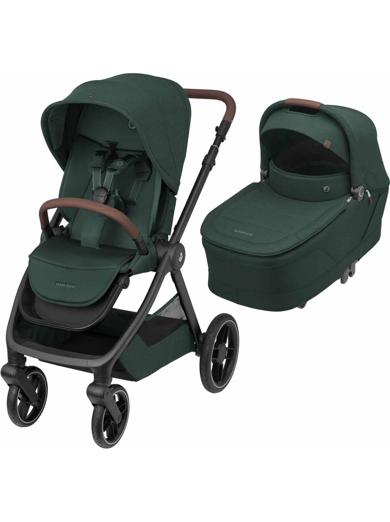 Pack Poussette Naissance Oxford+, Cosi Pebble 360 Pro 2, Embase FamilyFix 360 Pro Vert foncé - Kiabi