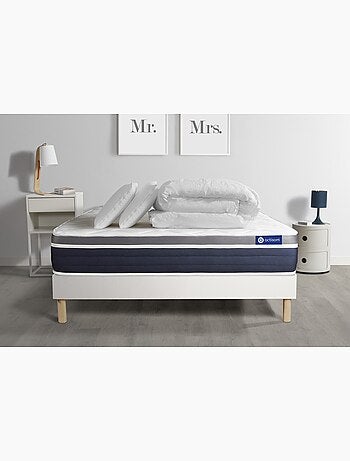 Pack Prêt à dormir avec Matelas Latex et mémoire de forme ACTISOM