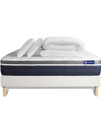 Pack Prêt à dormir avec Matelas Latex et mémoire de forme ACTISOM