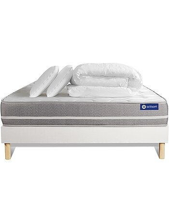 Pack Prêt à dormir avec Matelas Latex et mémoire de forme ACTISOM