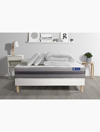 Pack Prêt à dormir avec Matelas Latex et mémoire de forme ACTISOM