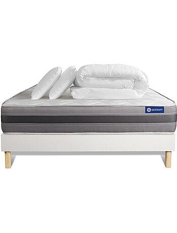 Pack Prêt à dormir avec Matelas Latex et mémoire de forme ACTISOM