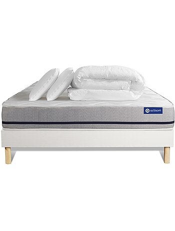 Pack Prêt à dormir avec Matelas Latex et mémoire de forme ACTISOM