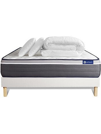 Pack Prêt à dormir avec Matelas Latex et mémoire de forme ACTISOM