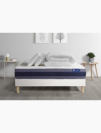 Pack Prêt à dormir avec Matelas Latex et mémoire de forme ACTISOM