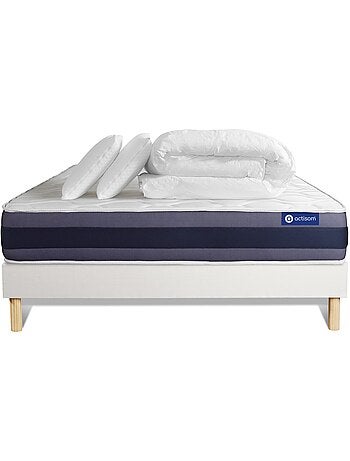 Pack Prêt à dormir avec Matelas Latex et mémoire de forme ACTISOM