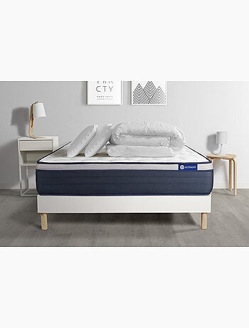 Pack Prêt à dormir avec Matelas Latex et mémoire de forme ACTISOM