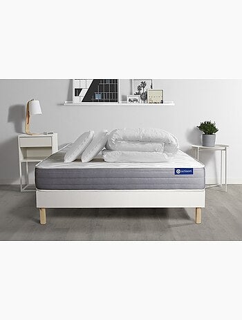 Pack Prêt à dormir avec Matelas Latex et mémoire de forme ACTISOM