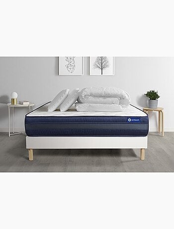 Pack Prêt à dormir avec Matelas Latex et mémoire de forme ACTISOM