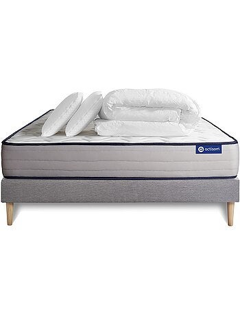 Pack Prêt à dormir avec Matelas Latex et mémoire de forme ACTISOM
