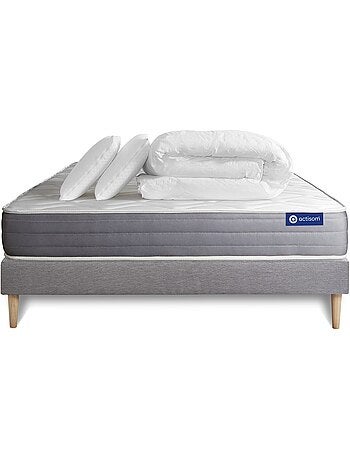 Pack Prêt à dormir avec Matelas Latex et mémoire de forme ACTISOM