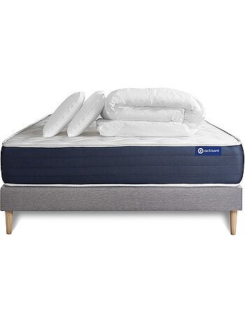 Pack Prêt à dormir avec Matelas Latex et mémoire de forme ACTISOM