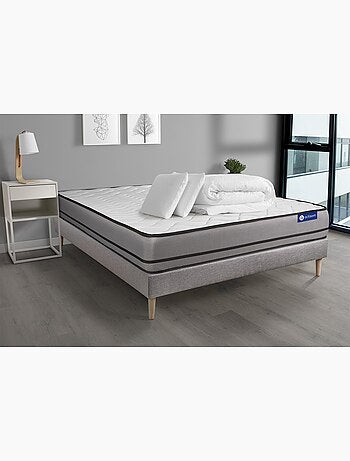 Pack Prêt à dormir avec Matelas Latex et mémoire de forme ACTISOM
