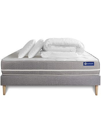 Pack Prêt à dormir avec Matelas Latex et mémoire de forme ACTISOM