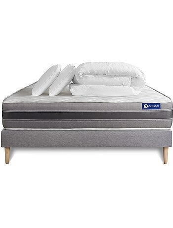 Pack Prêt à dormir avec Matelas Latex et mémoire de forme ACTISOM