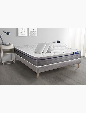 Pack Prêt à dormir avec Matelas Latex et mémoire de forme ACTISOM