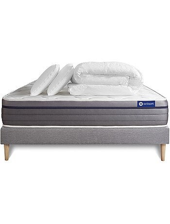 Pack Prêt à dormir avec Matelas Latex et mémoire de forme ACTISOM