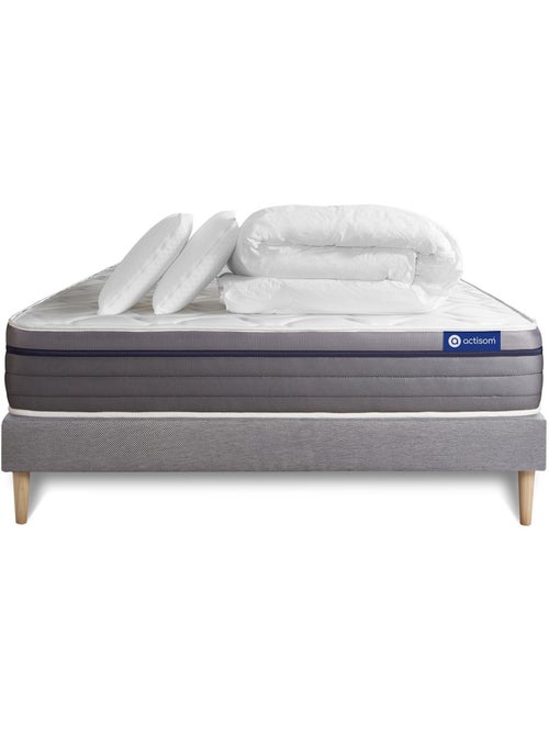 Pack Prêt à dormir avec Matelas Latex et mémoire de forme ACTISOM - Kiabi