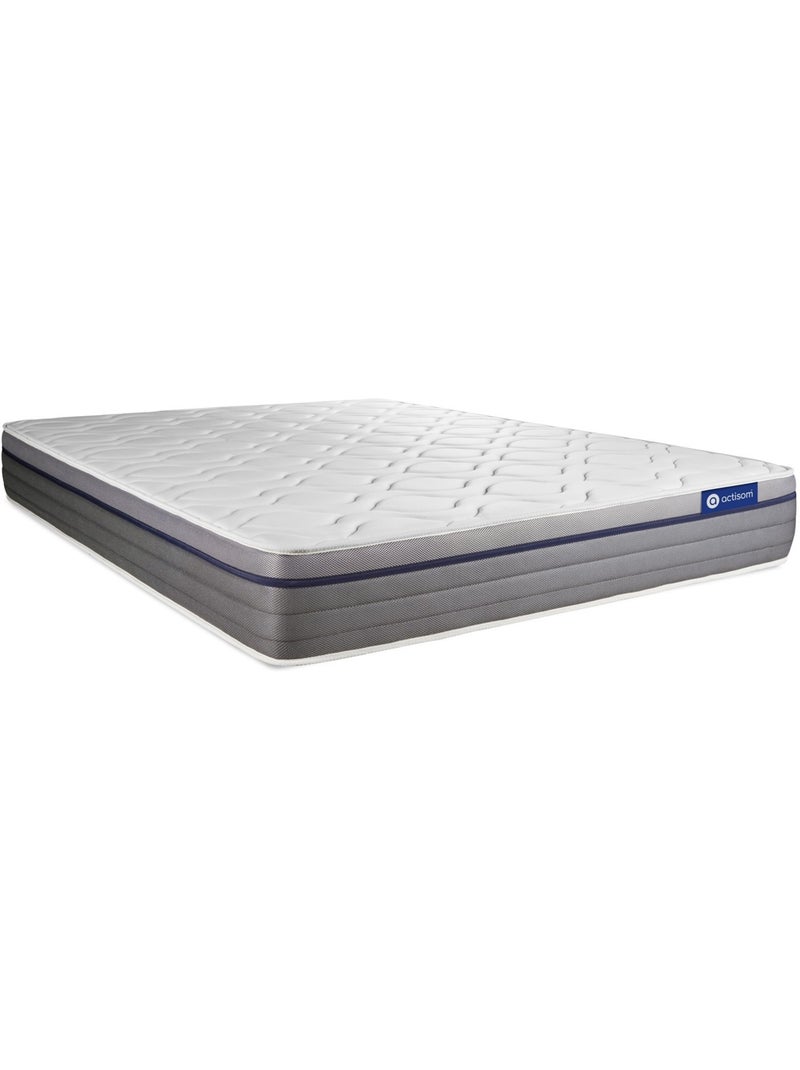Pack Prêt à dormir avec Matelas Latex et mémoire de forme ACTISOM Gris - Kiabi