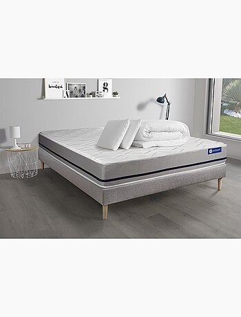 Pack Prêt à dormir avec Matelas Latex et mémoire de forme ACTISOM