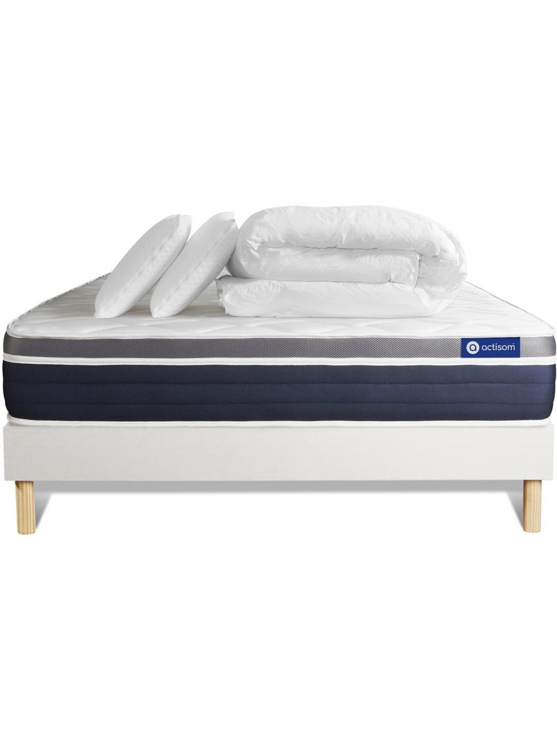 Pack Prêt à dormir avec Matelas Mémoire de forme ACTISOM Blanc - Kiabi